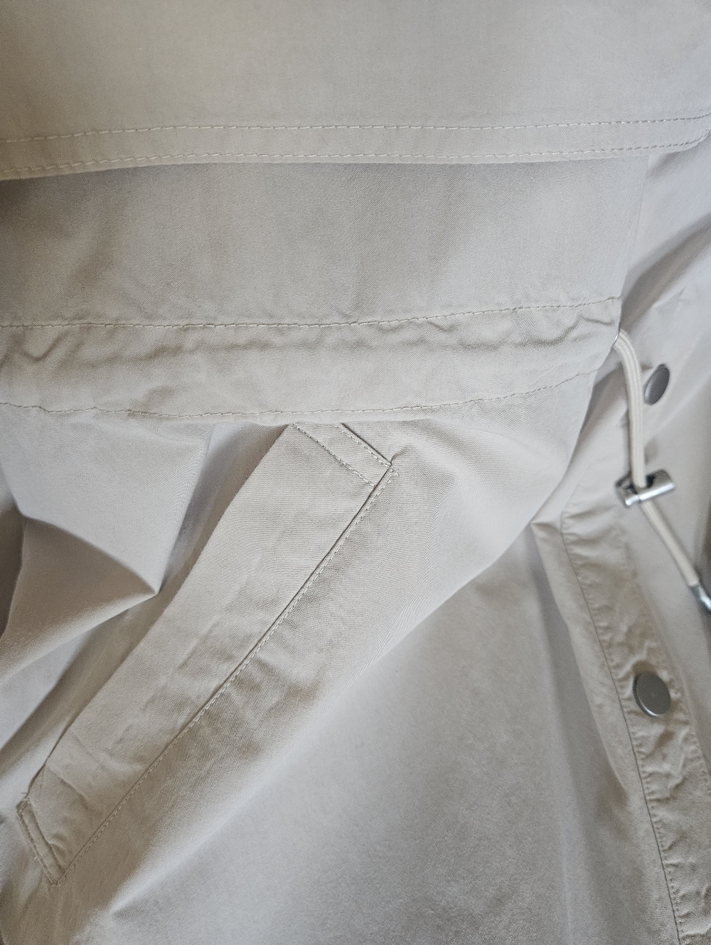 Free People Neutral Beige Longline Trench Coat - Picture 15 of 17